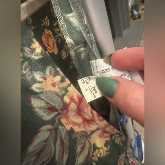 Vintage David Charles Girls Dress Floral Lace Collar Puff Sleeve girls size 8 - Picture 7 of 7